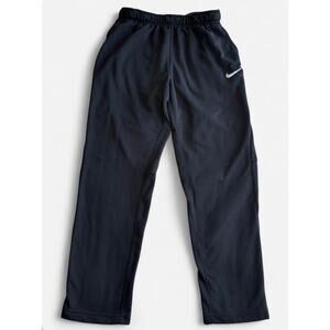 Nike Unisex L Sweatpants Polyester Black White Dri-Fit